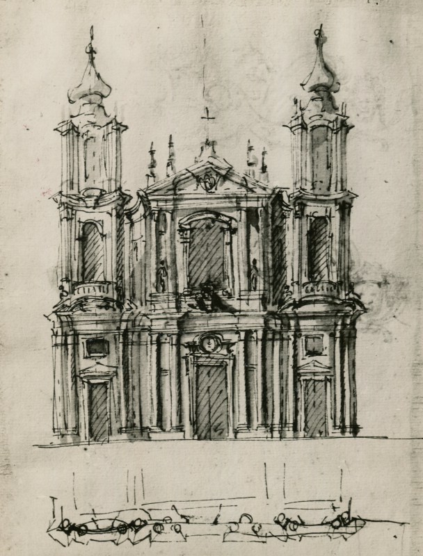 Tre pensieri per la chiesa di San Filippo di Torino. Torino Archivio RRPP Filippini, AFFTM 174 4020